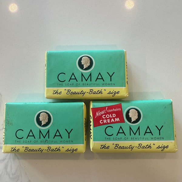 Savon de beauté Camay original des années 40 - Pas de véritable savon - « Le savon des belles femmes » - Format bain - Proctor & Gamble