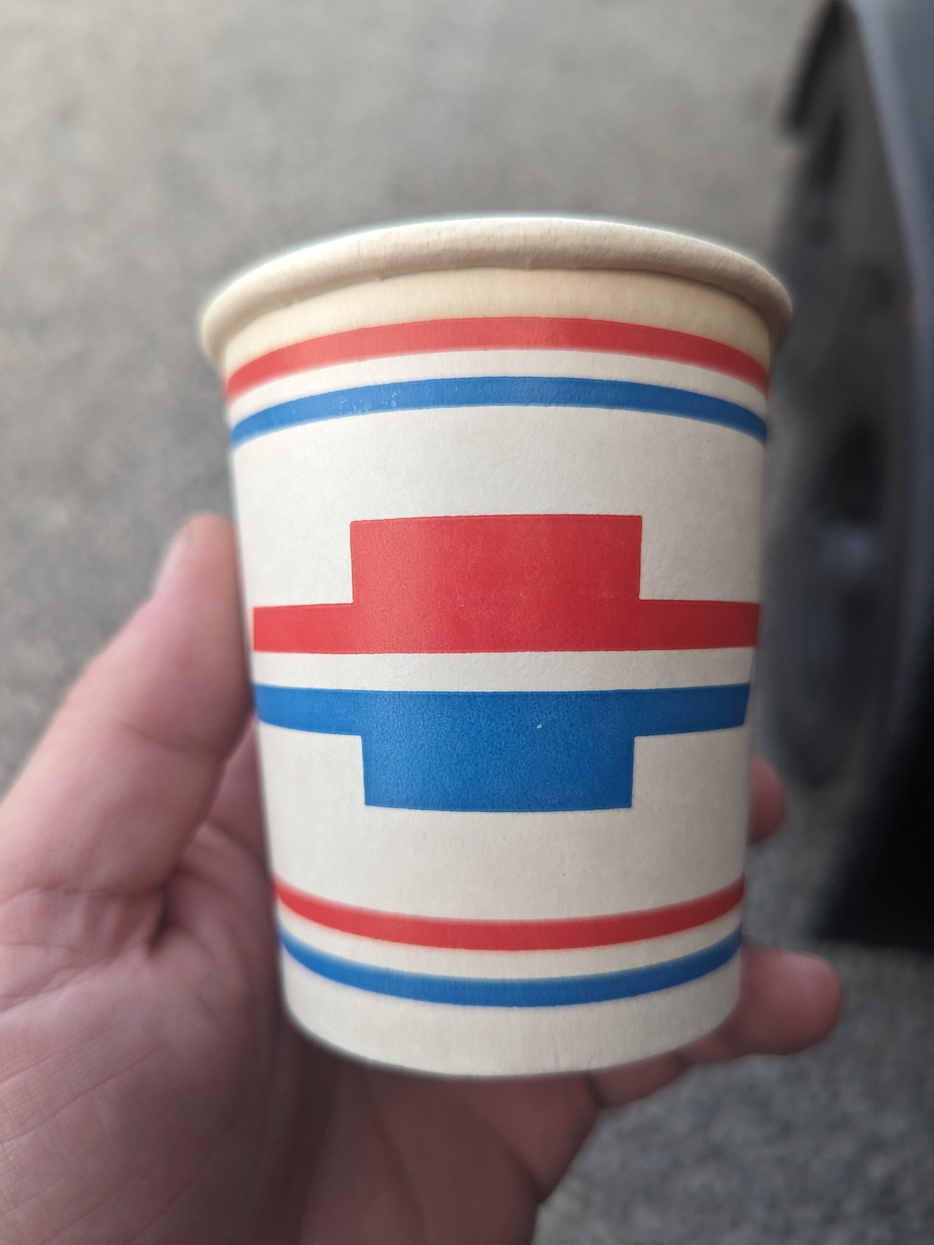 NOS Original 1970s Chevrolet Chevy  Dealership vintage paper cup. - 4th of July theme