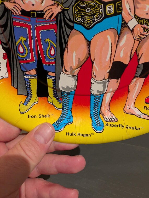 NOS 1985 WWF Happy Birthday Plate Themed Birthday Paper Plates