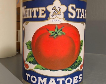 オリジナルヴィンテージティン缶ラベル 1930年代 エクストラグッド