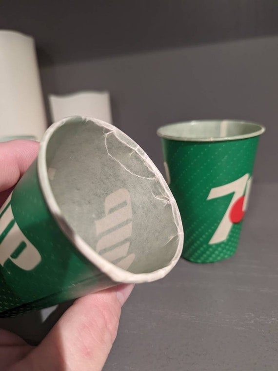 Lot of 3: NOS 1970's 7up Un Cola Sample Cup - Sweetheart Brand