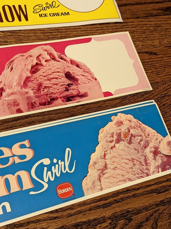 1970 年代の Lady Borden's Dairy アイスクリーム ペーパー ソーダ