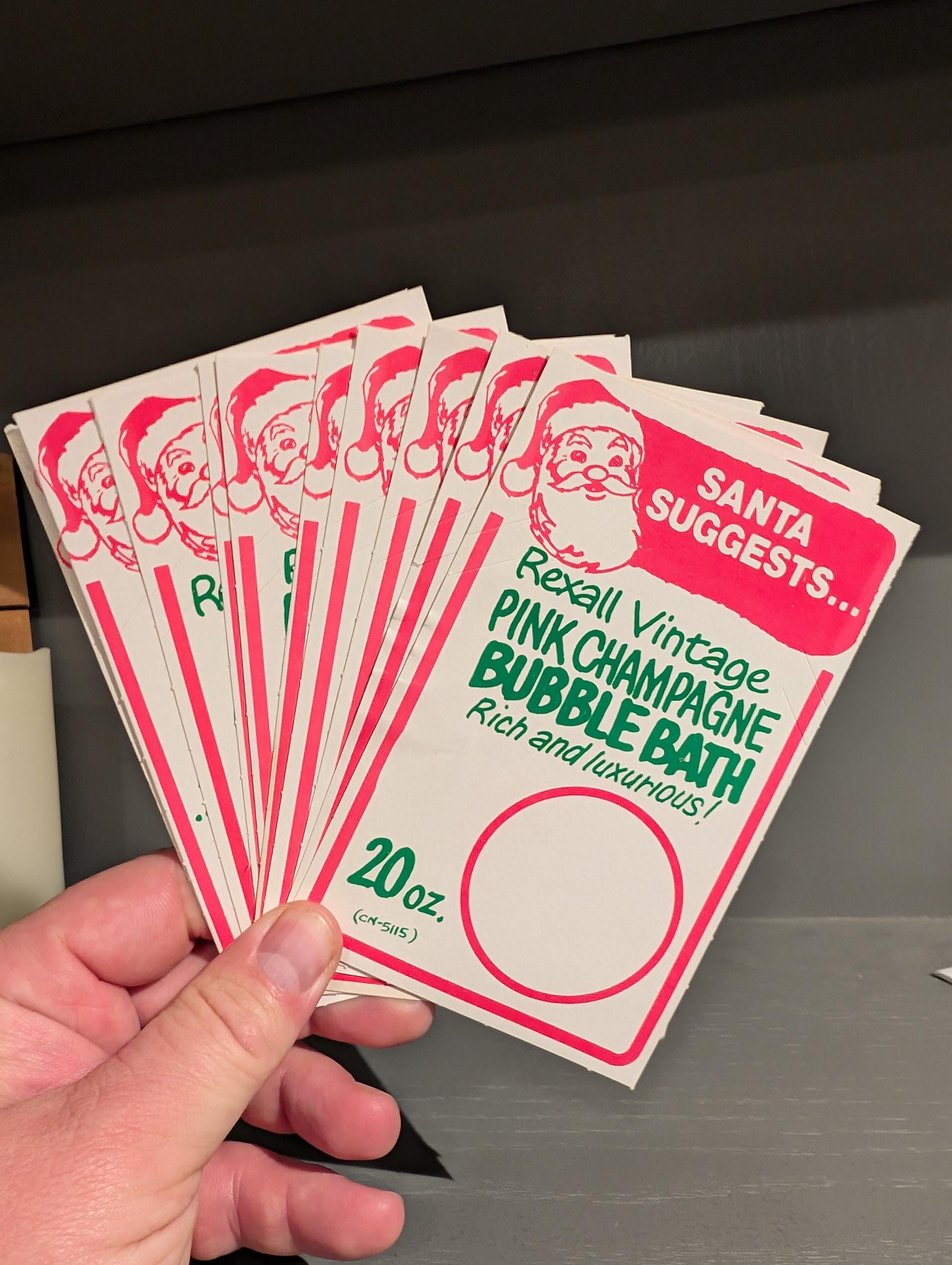 drug store's - ドラックストーアーズ新品未使用　サンタ Vintage 1970s 80s Santa Claus Drug Store Price Sign - Old