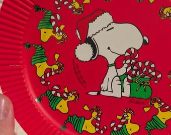 NOS 1965 60s Snoopy & Woodstock Christmas Charlie Brown Peanuts