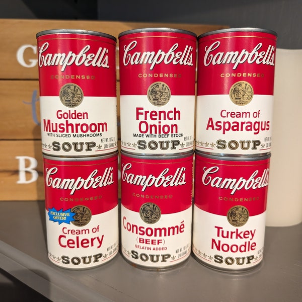 1980s Campbell's Soup can label on can -  Original Vintage - Campbell's Soup Company Dated 1985 or 1986: CHOICE