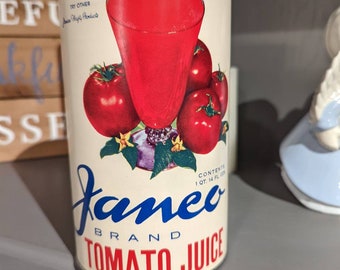 Original Vintage Tin Can Label C1910 Stock Tomatoes Folk Art