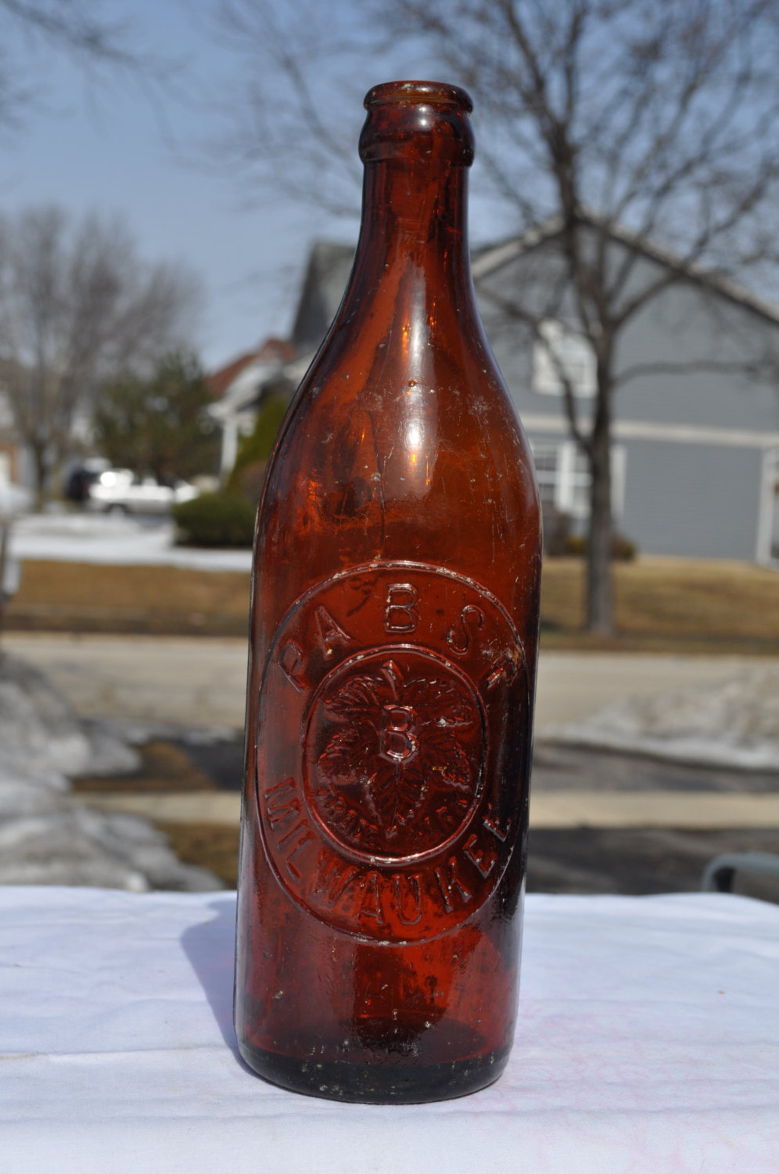 Early 1900's Pabst Beer Milwaukee Glass Bottle Amber Etsy