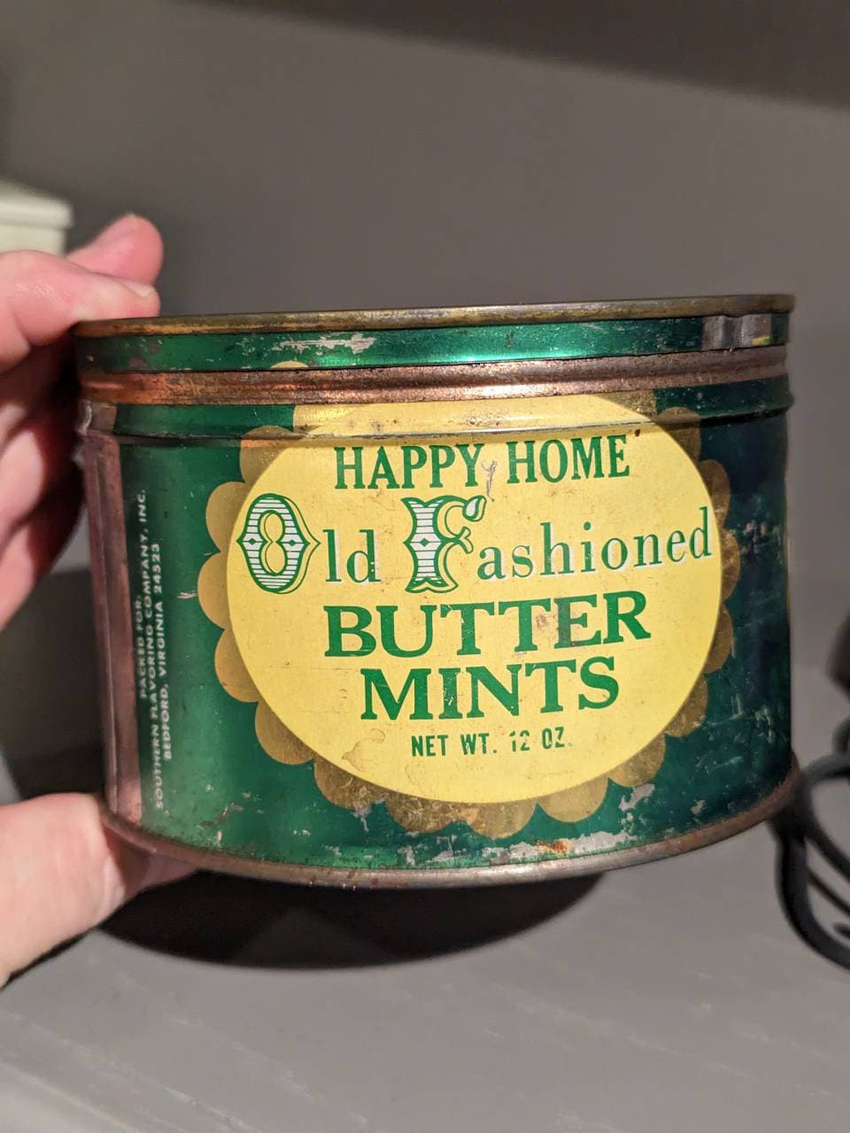 1950s Southern Home Old Fashioned Butter Candies Can Old & Original Tin  From Virginia 