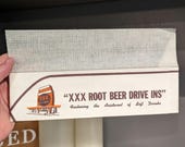 NOS 1960&#39;s Triple XXX Root Beer Paper Soda Hat - Paperlynen  Original Paper Soda Fountain Hat Vintage