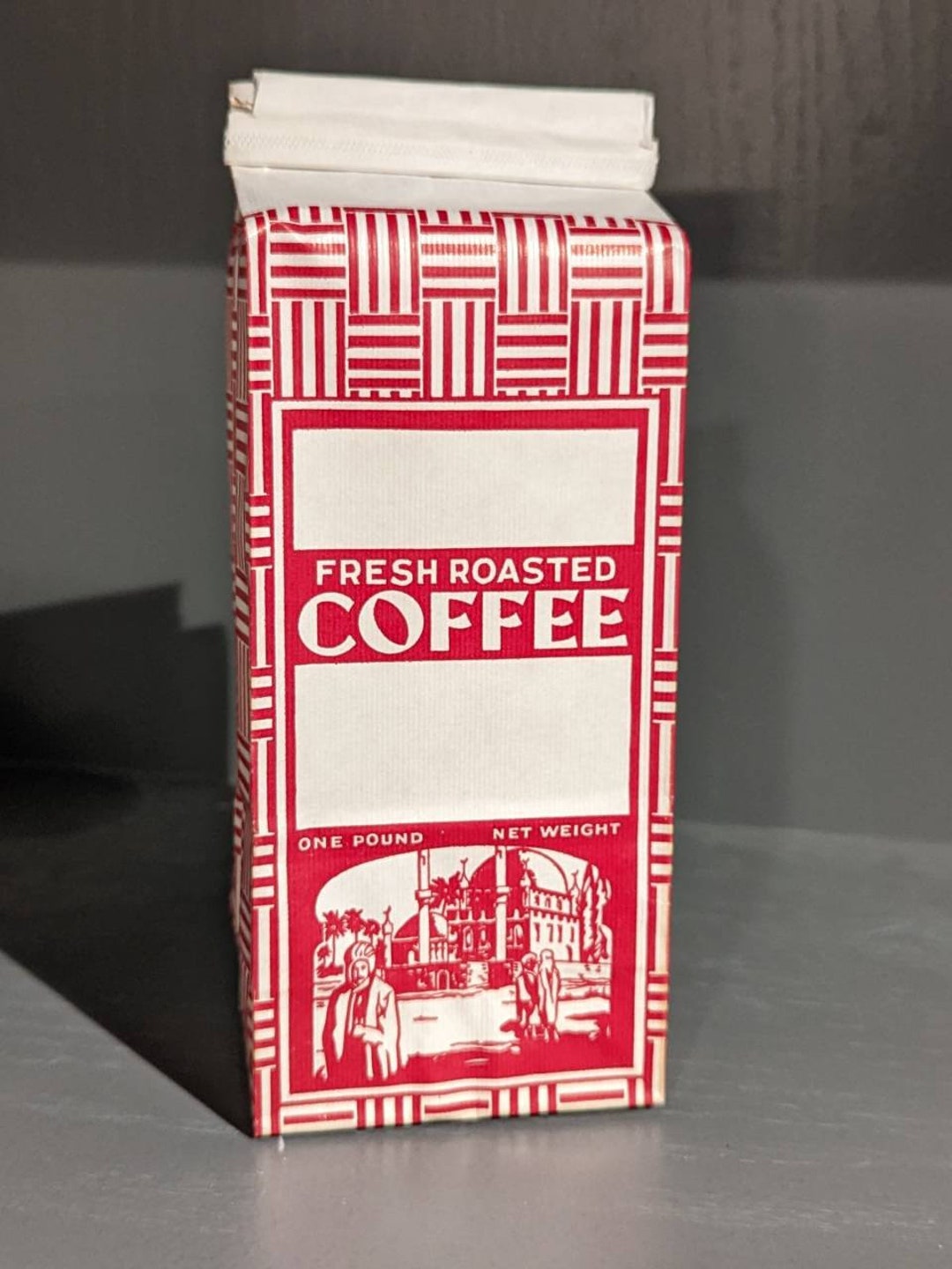 1940s Fresh Roasted Coffee Brand Vintage Coffee Bag With Art Deco Design Etsy