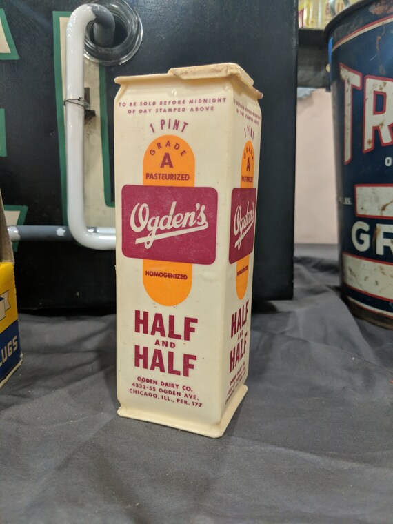 Nos 1940 S Ogden S Dairy Milk Half And Half Pint Waxed Etsy Nos 1940 S Ogden S Dairy Milk Half And Half Pint Waxed Etsy