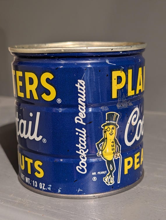 Old & Original 1960s 70s Planters Cocktail Peanuts Party Pack Nuts