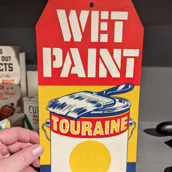 Wet Paint Sign Etsy