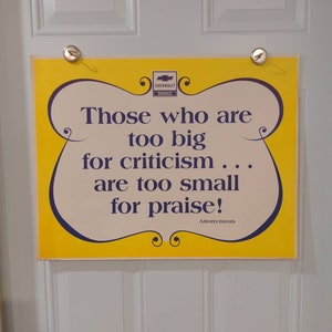 Original 1977 Chevrolet Service Car Dealership Gas Station Poster Praise Quote
