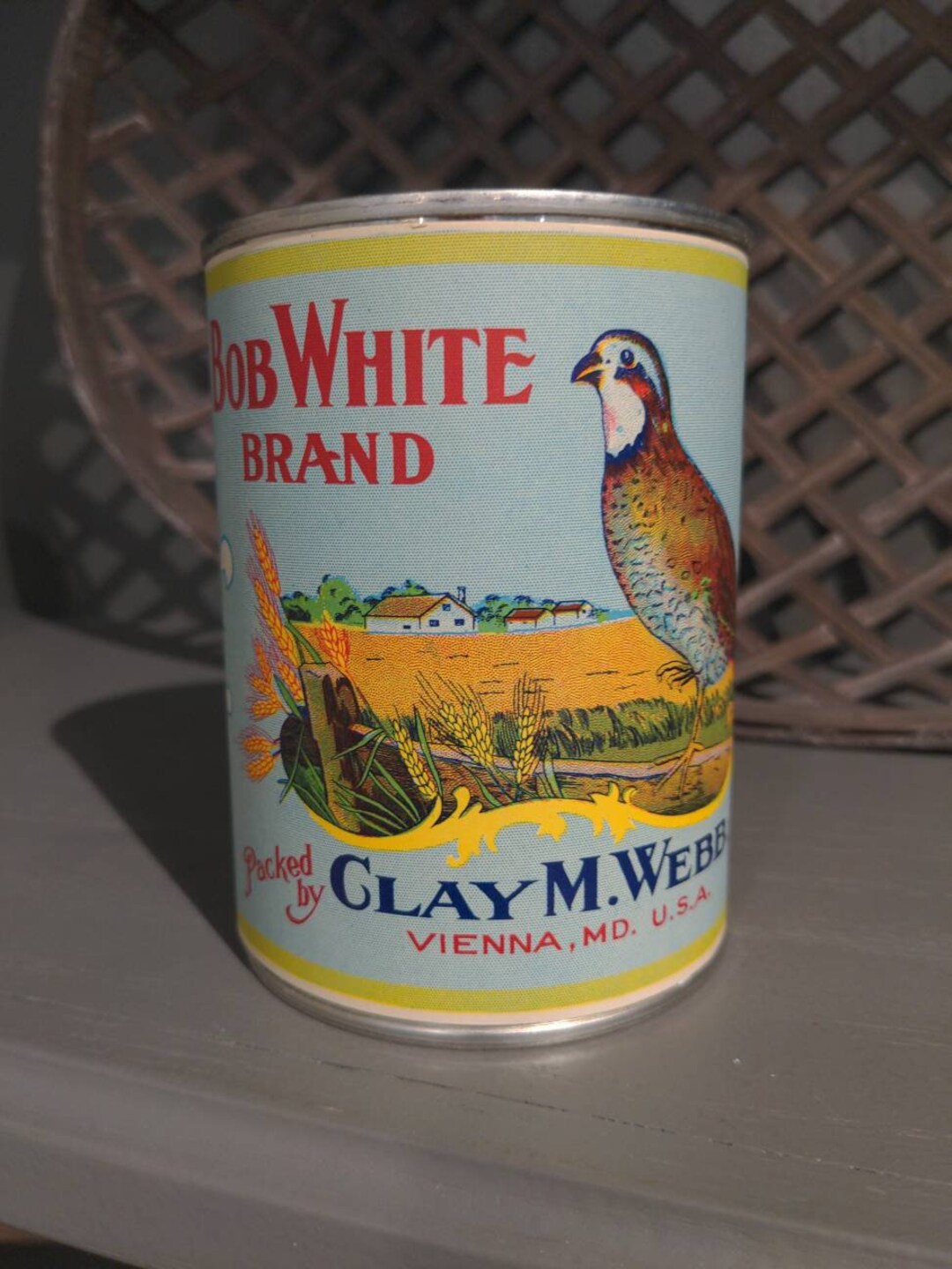 1930's Bob White Brand Green Beans Can Label on Can Etsy