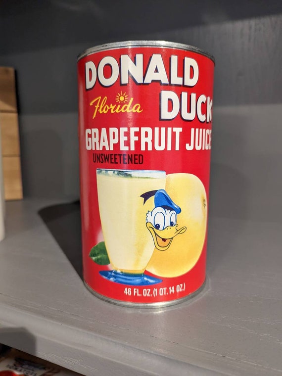 1960's'70's Donald Duck Florida Grapefruit Juice Etsy