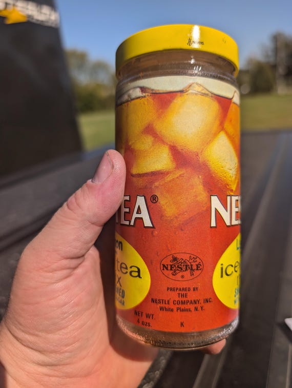 80s Nestea Punge Iced Tea s/s tee orange Nestea Ice Tea Commercial 1992 \"Nestea Plunge\"