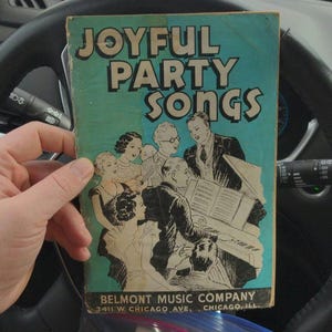 1937 Joyful Party Songs Music Booklet 24 pages Belmont Music Company, Chicago, Illinois