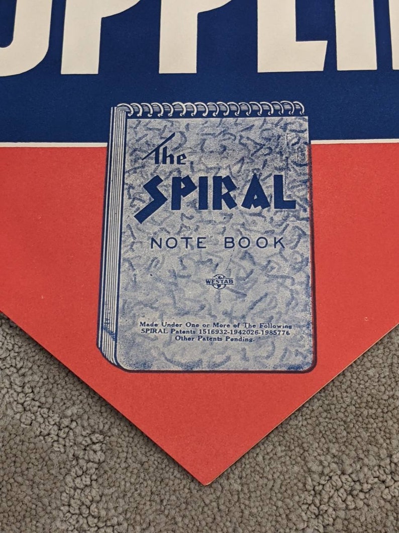 Double Sided - Original Vintage 1930's Spiral Notebook Buy Now School ...