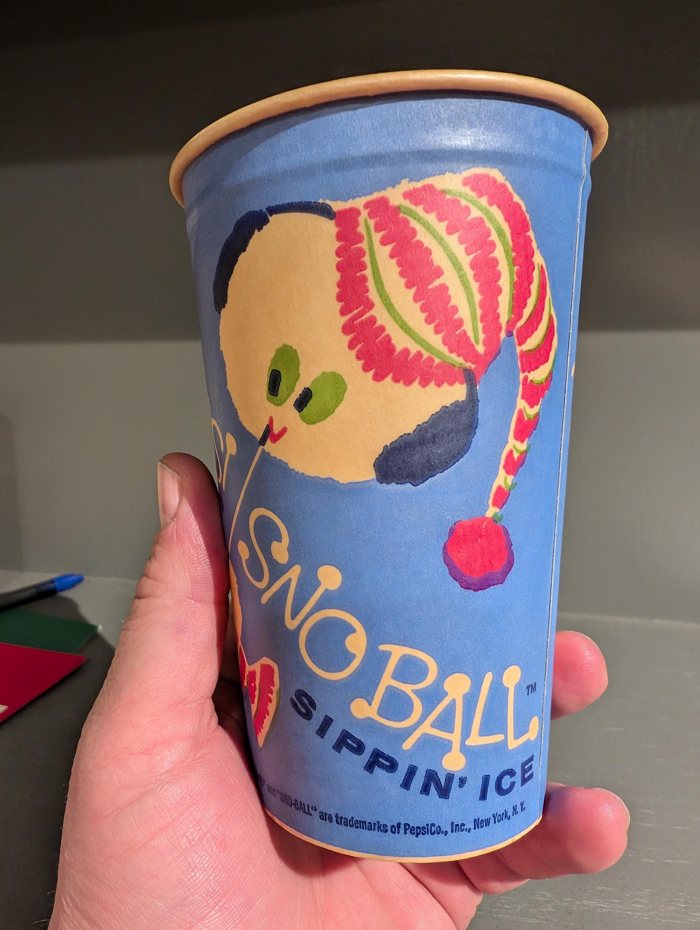NOS 1960's Pepsi Snowball Sipping Ice Waxed Drink Cup - Old