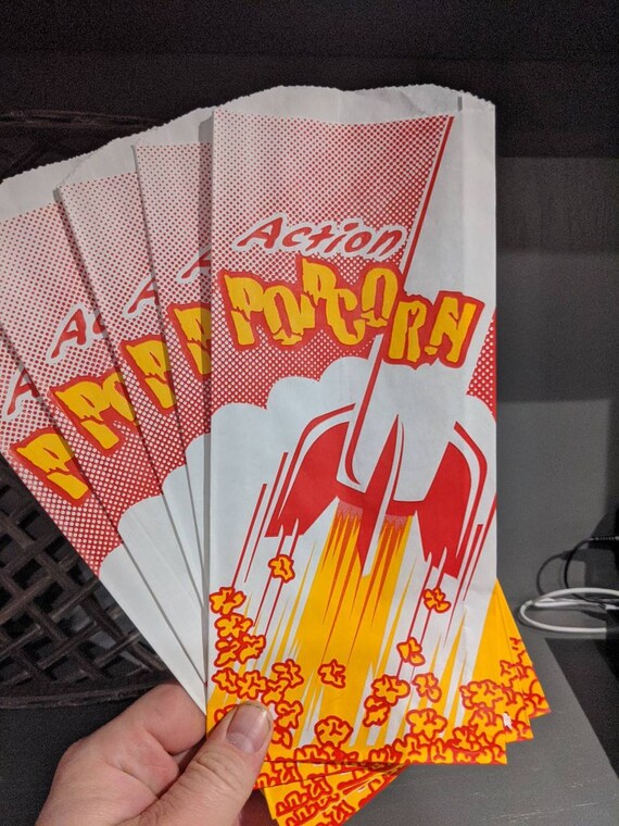 Modern Action Popcorn Rocket Pop Corn Bag - Lot of 5 - Etsy