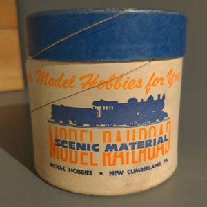 NOS 1940&#39;s Model Railroad Scenic HO Ballast - Sealright Container - New Cumberland, Pennsylvania
