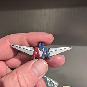 Ali Junior Kids Pilot Plastic American Air Lines anni '80-'90 - Vecchie e originali - Viaggi d'epoca