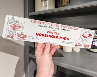 1960年代のオリジナル Pro-Tex 表面マット ヴィンテージキッチン用メタルサイン - ヴィンテージサイン