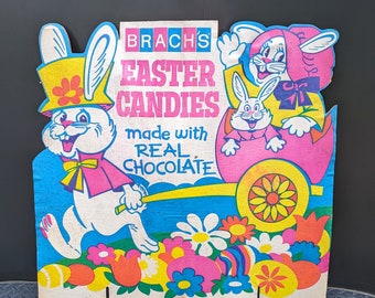 LARGE 1960s Real Chocolate Brach's Candy Easter Candy Candies