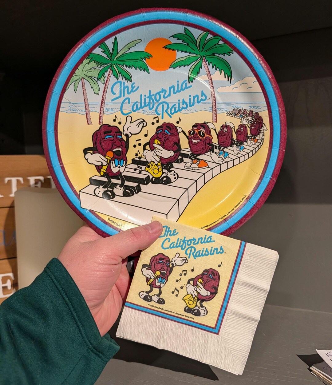 NOS 1988 California Rasins Birthday Paper Plate & Napkin CHOICE - Etsy