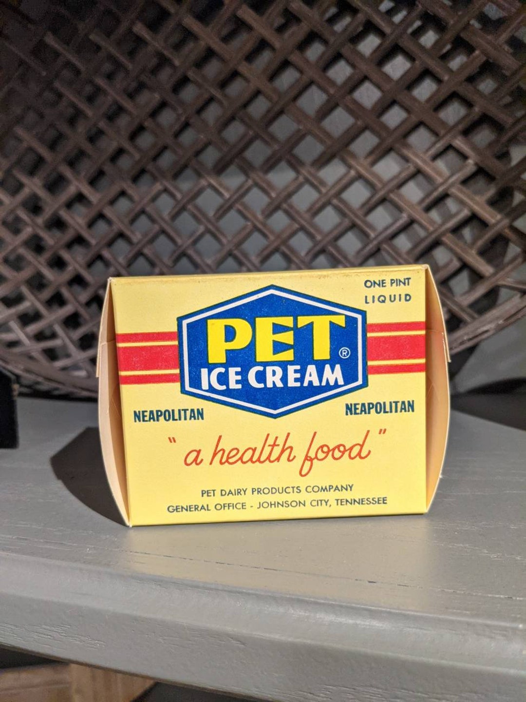 1950's Pet Ice Cream Neapolitan Box 1 Pint Lot of 1 Etsy