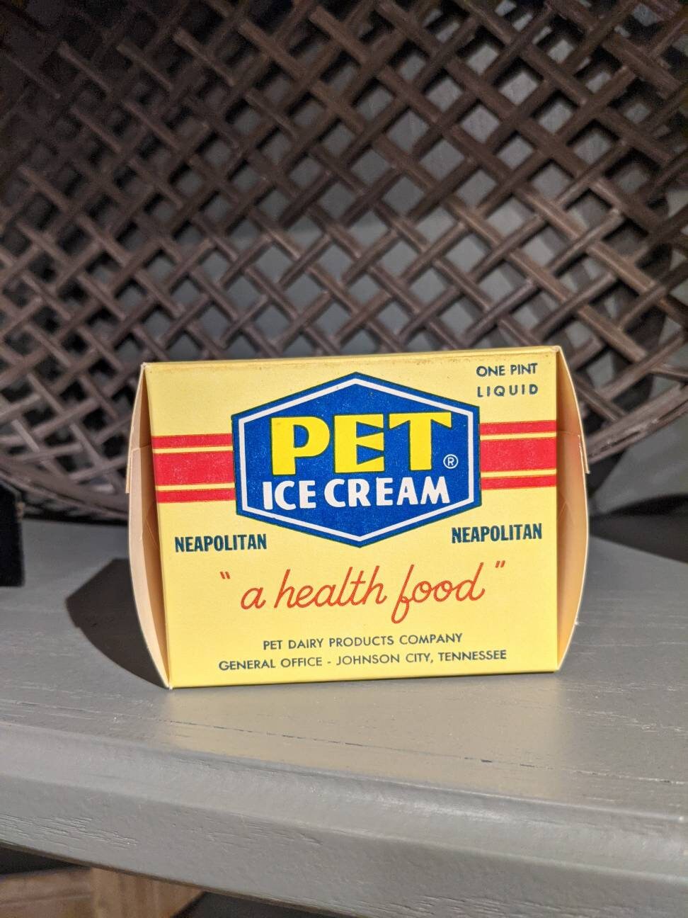 1950's Pet Ice Cream Neapolitan Box 1 Pint Lot of 1 Etsy