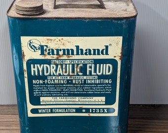 1960's Quaker Maid Outboard Motor Oil Quart Motor Oil Can