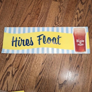NOS 1950&#39;s Hires Root Beer Float - Paper - Vintage & Original