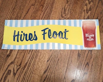 NOS 50's Hires Root Beer Float - Papier - Vintage & Original