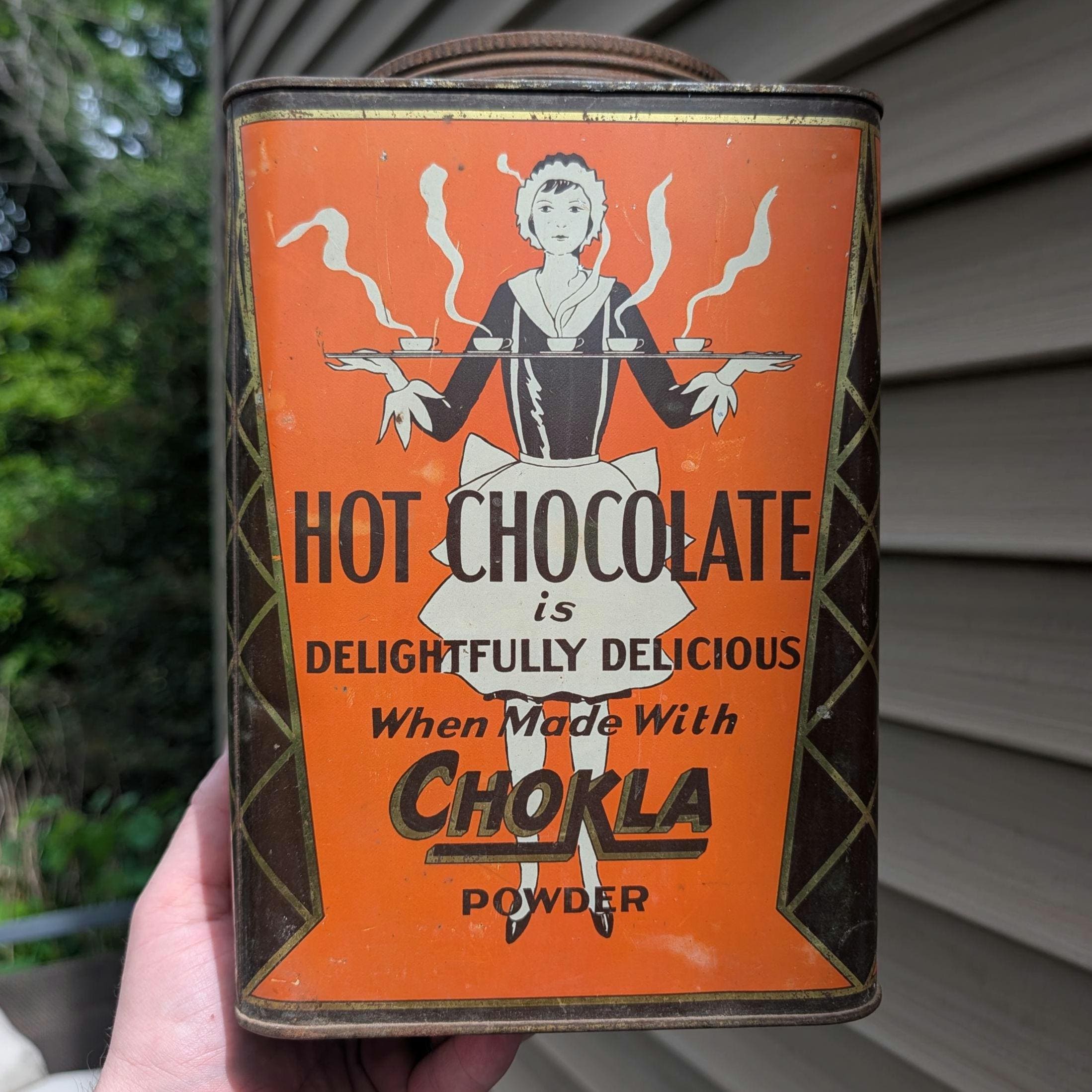 Vintage Hot Chocolate Tin - Etsy