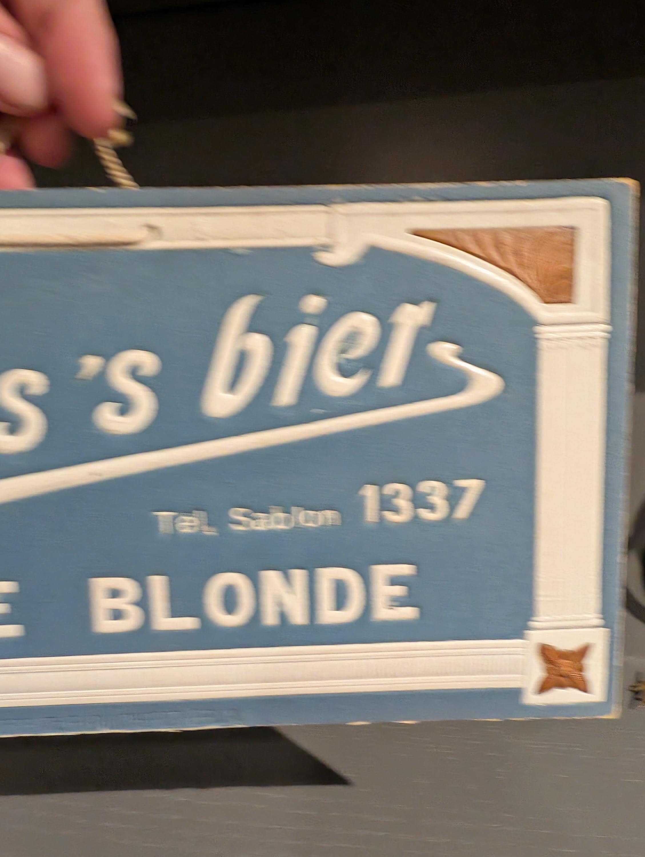 Original 1920's 30s Pieter's Bier Triple Blonde Vintage Beer Bar