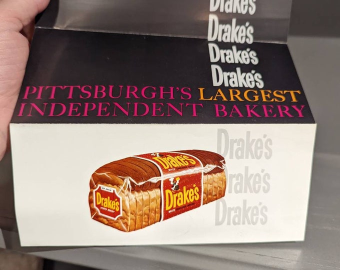 Drake Line Bread Original 1960's Drake's Cake Bread Sign- Old & Original Brochure - Etsy