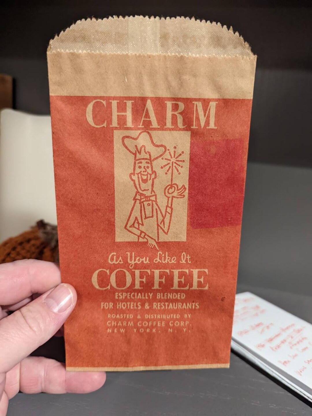 NOS 1940's Charm Coffee Vintage Coffee Bag Art Deco Etsy
