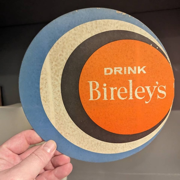 NOS 1960's Drink Bireley's  Orange Soda Original Decal Sign- Unused