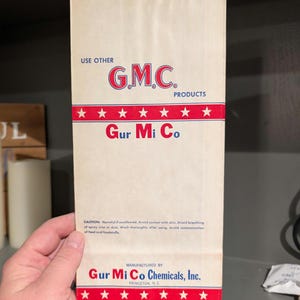50's G. M. C. Special Chick Starter Paper Flour Sack - Princeton Selma Karolina Północna - Old Original Kitchen Country Store Decor Chicken