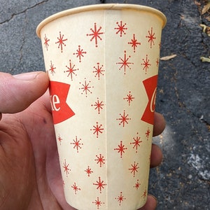 Lot of 2: NOS 1960's Coca-cola Coke Cola Sample Cup - 7 Oz Sweetheart ...