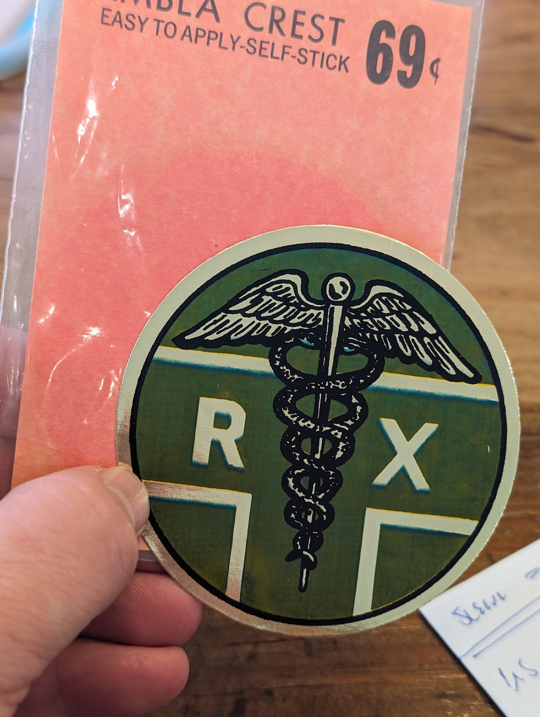 Retro Rx Symbol NOS 1960s 70s RX Pharmacist Decal - Old & Original Sticker Vintage ...