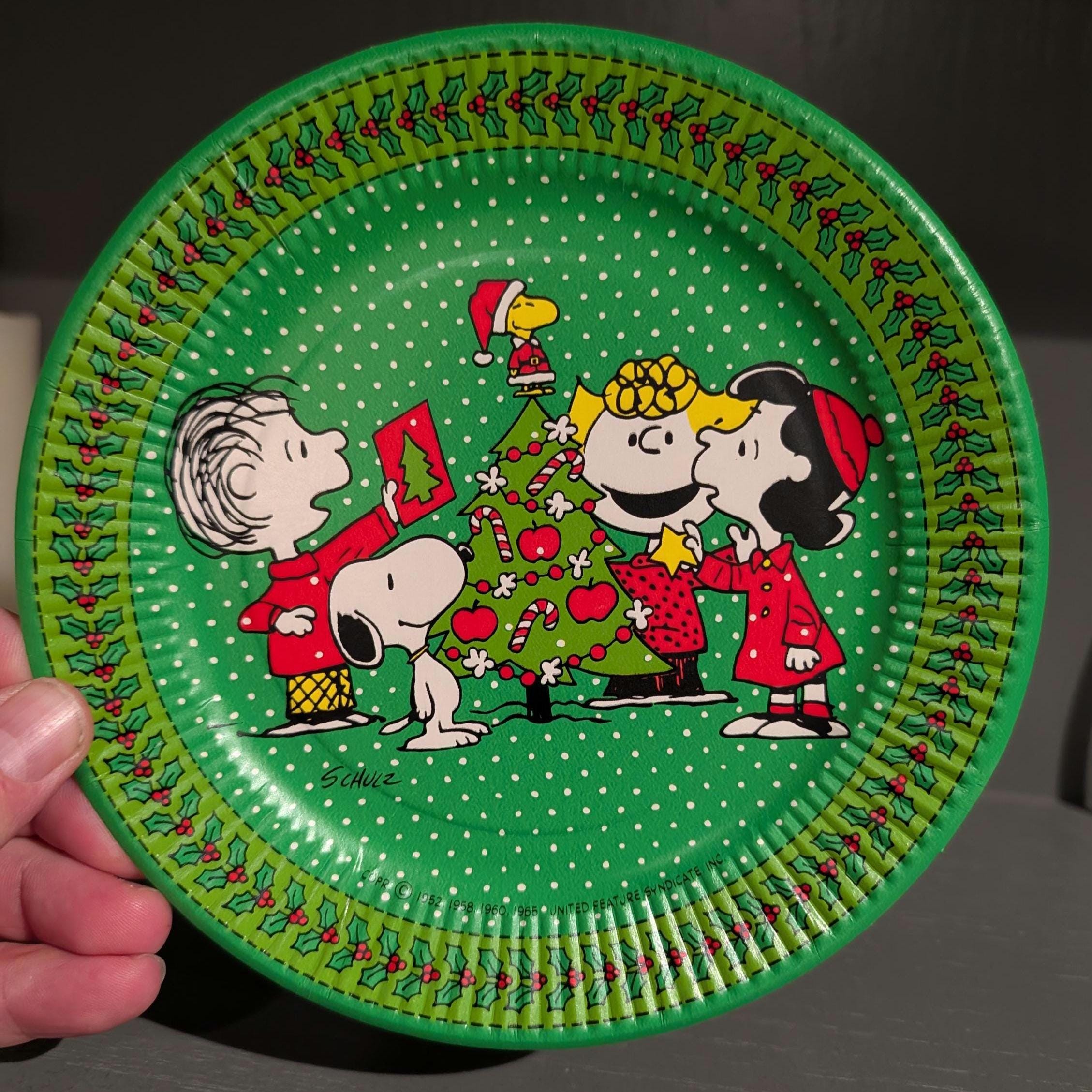 NOS 1965 60s Snoopy & Woodstock Christmas Charlie Brown Peanuts