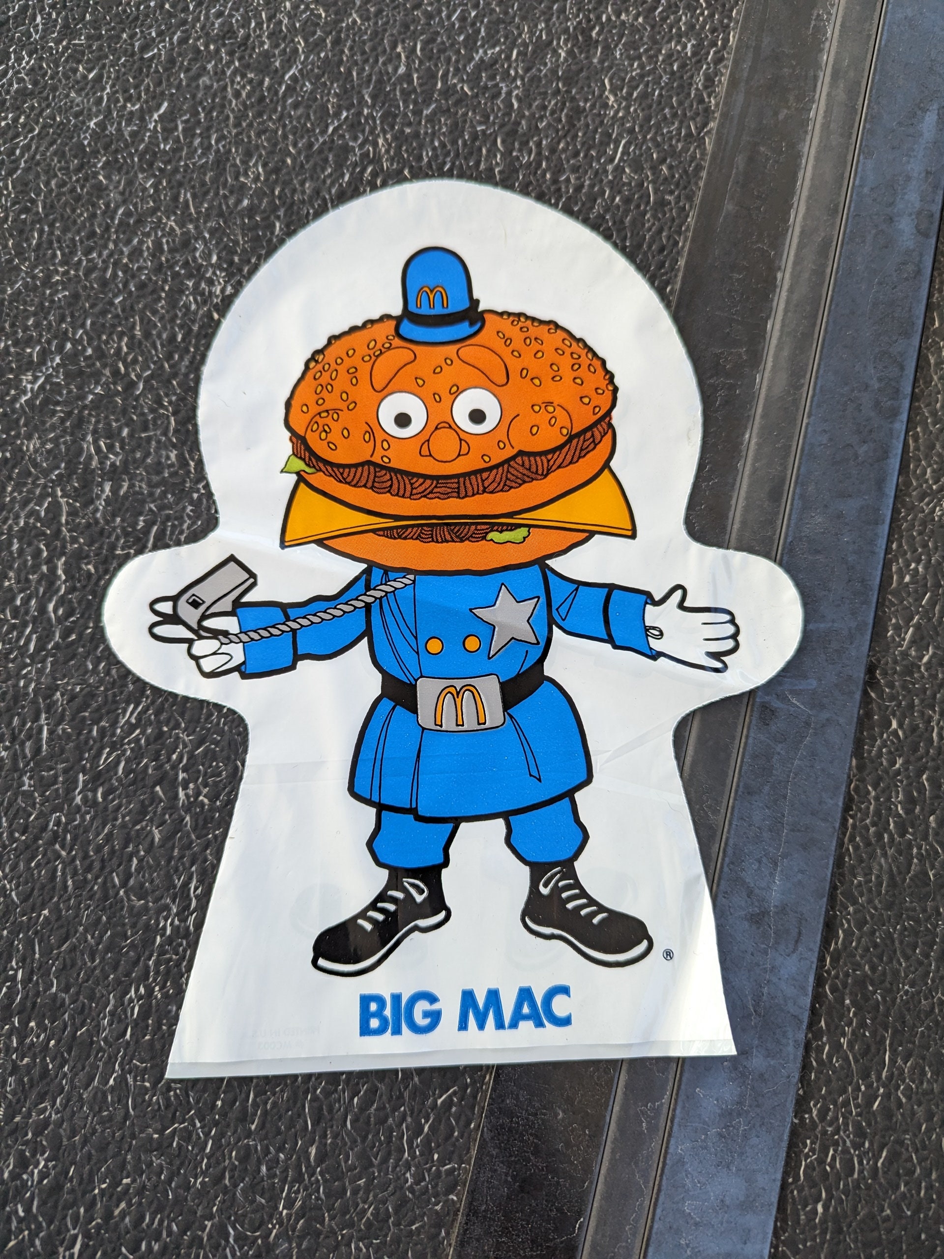 1977年　マクドナルド　ドイツ　BigMac 木製看板　ストアディスプレイ 1977年 マクドナルド ドイツ BigMac 木製看板 ストア