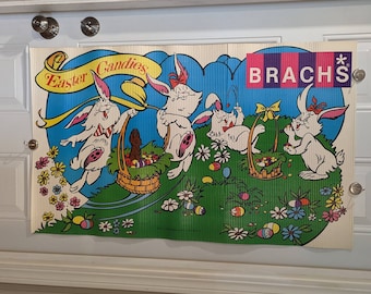Large 1986 Brach's Candy Easter Candies Treats Display Original Grocery  Store Sign Vintage Easter Peter Rabbit Sign Kitchen Decor 