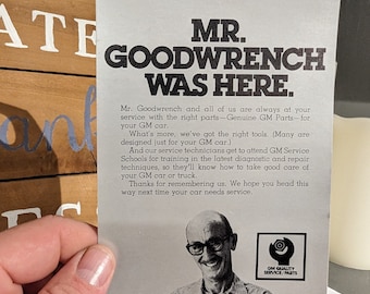 レア！1970’s GM MR Goodwrench ビンテージ ペンホルダー レア！1970's GM MR Goodwrench ビンテージ ペンホルダー VINTAGE