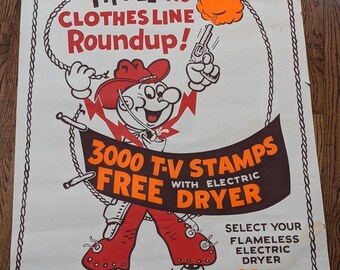 Vintage Large 1960's Reddy Killowatt 