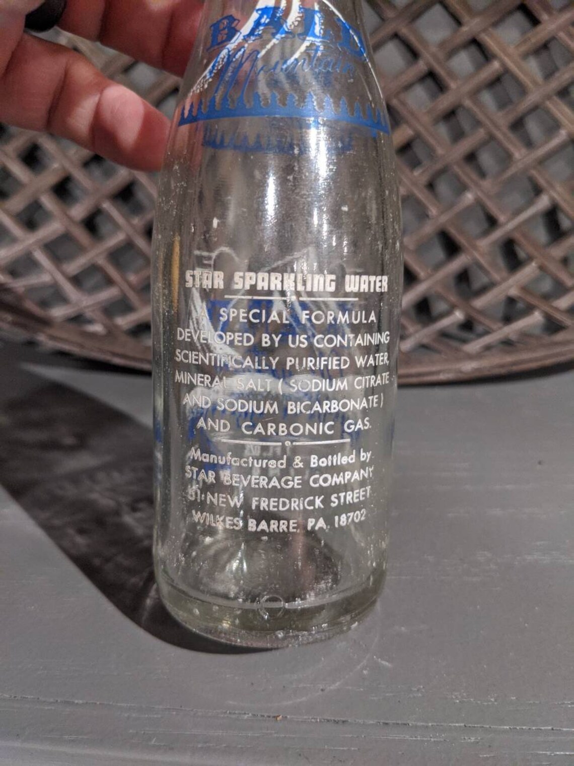Vintage Bald Mountain Sparkling Water Soda Pop Bottle 7oz - Etsy