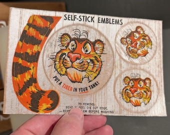 1960's ESSO エッソ タイガー ビンテージ VINTAGE ポスター エッソ